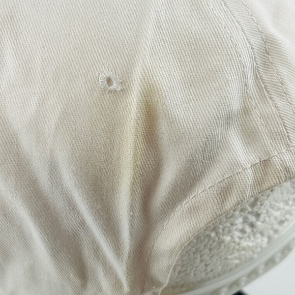 Vintage Scripto Tokai Snapback Hat White Canvas Red Dot Logo Adjustable One Size - Picture 7 of 12